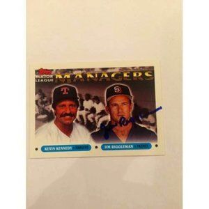 1993 Topps Jim Riggleman Padres IP Autograph #513 (019)